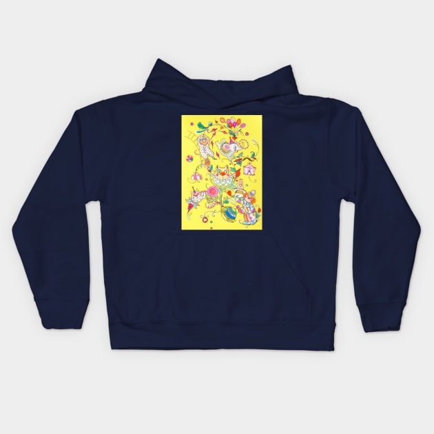 circus Kids Hoodie by CATS ART